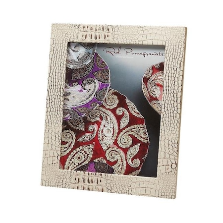 Red Pomegranate Red Pomegranate 121-1 Crock 8 x 10 in. Bisque Photo Frame 121-1